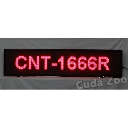 Affordable LED CNT-1666R Red Programmable Scrolling Sign, 16 x 66